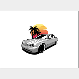 Silver Gray XJ X350 Sunset Posters and Art